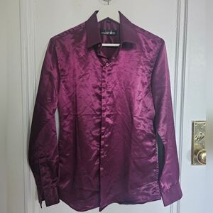 Men's satin finish dress shirt